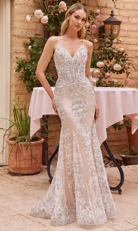 women's handmade dressesLadivine J859W - Embroidered Bridal Gown