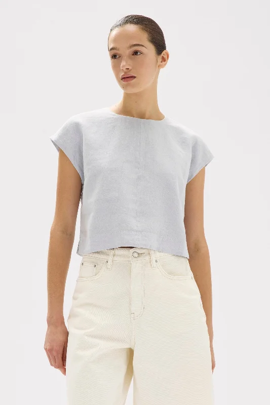 women's tops with embroidery detailsTori Linen Top