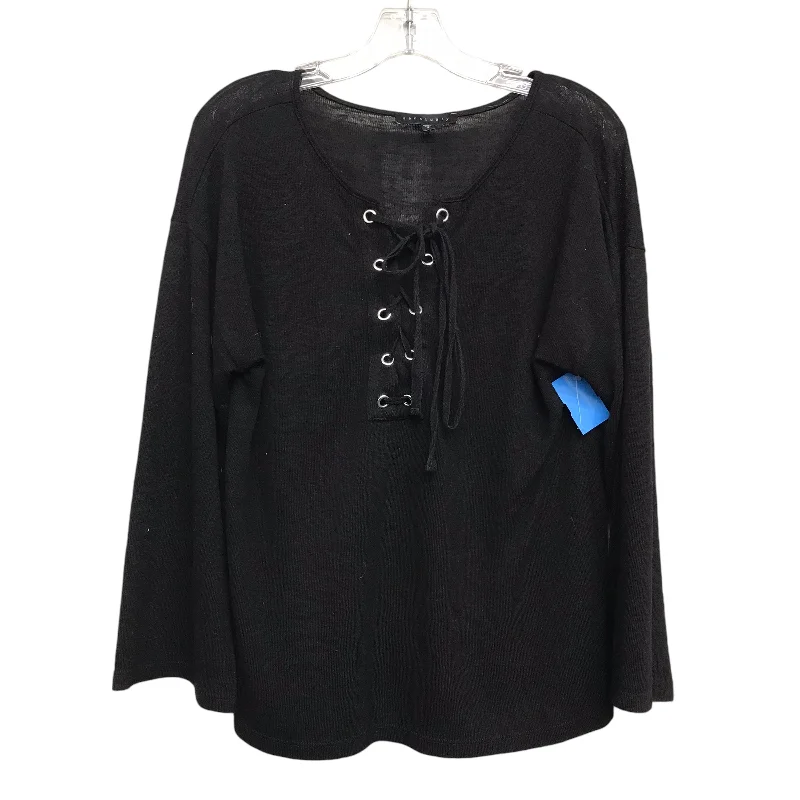 women's tops with embroidery detailsTop Ls By Sanctuary In Black, Size:S