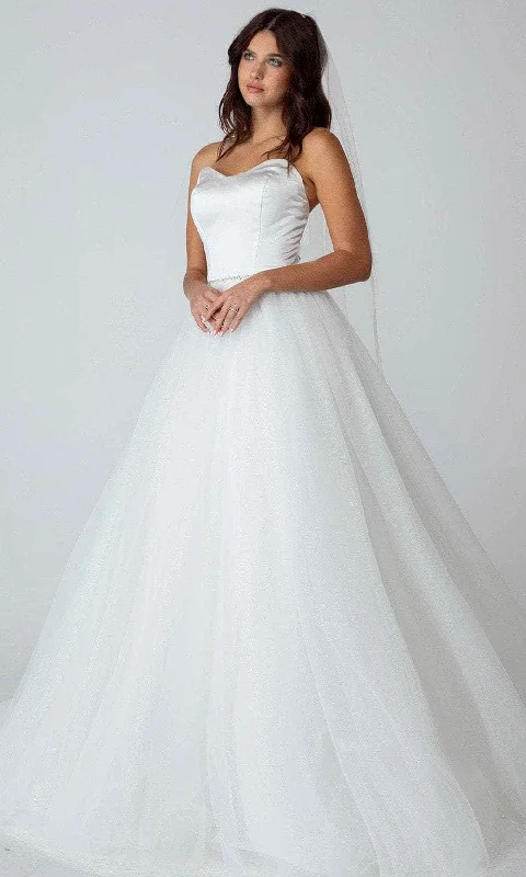 women's bespoke dressesEureka Fashion - 9515 Sweetheart Satin A-Line Bridal Gown