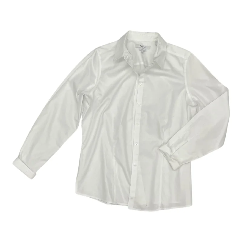 women's tops for those who want to stay cool and chic during warmer weatherTop Ls By Foxcroft In White, Size:L