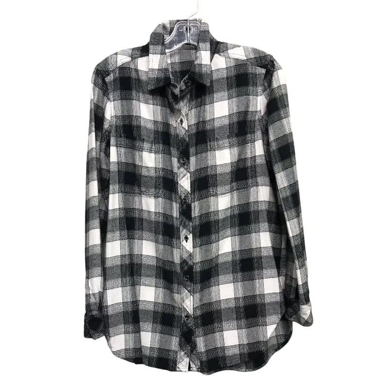 women's tops for those who want to wear versatile pieces that can be dressed up or downTop Ls By Athleta In Plaid Pattern, Size:S