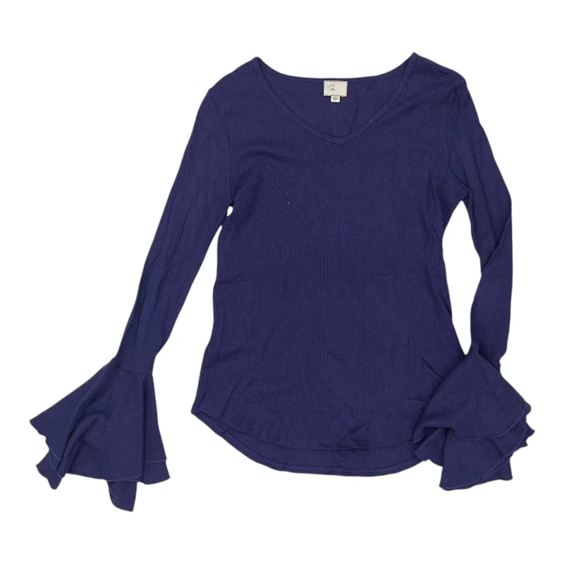 women's tops with sheer overlaysTop Ls By Anthropologie In Purple, Size:M