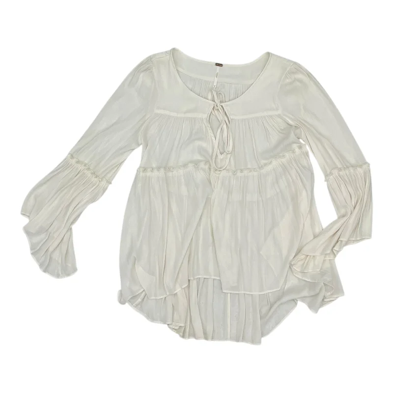 women's tops for fashion-conscious professionalsTop Ls By Free People In Cream, Size:Xs