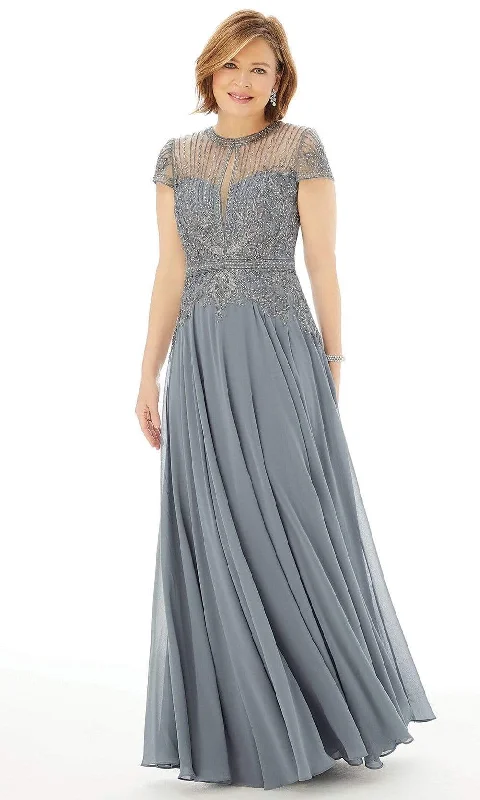 women's ball gown dressesMGNY By Mori Lee - 72221 Cap Sleeve Embellished Formal Gown