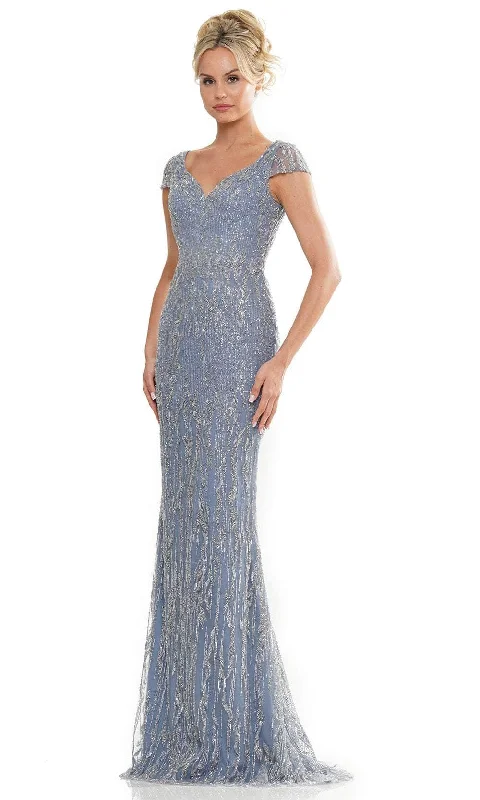 women's custom dressesRina di Montella RD2978 - V-Neck Beaded Formal Gown