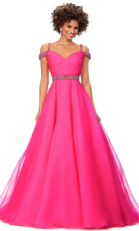 women's smart casual dressesAshley Lauren 11221 - Sweetheart Ruched Ballgown