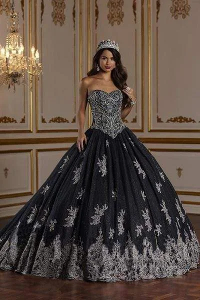 women's casual Friday dressesQuinceañera Collection - 26939SC Sweetheart Glitter Ballgown