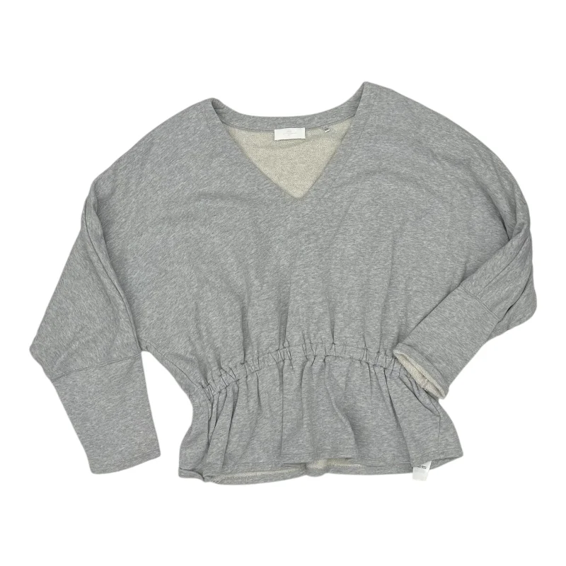 women's tops with beading accentsTop Ls By 7 For All Mankind In Grey, Size:L