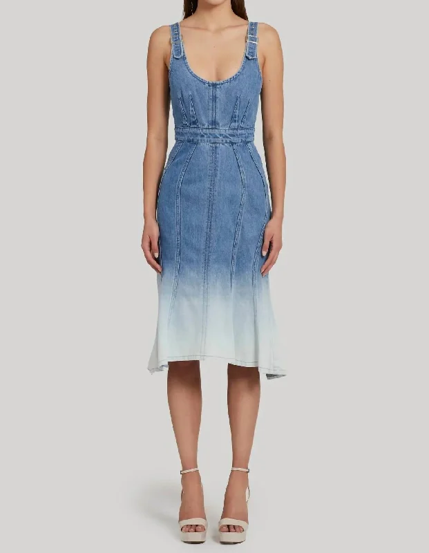 women's bridesmaid dressesRaisa Denim Midi Dress In Ioania