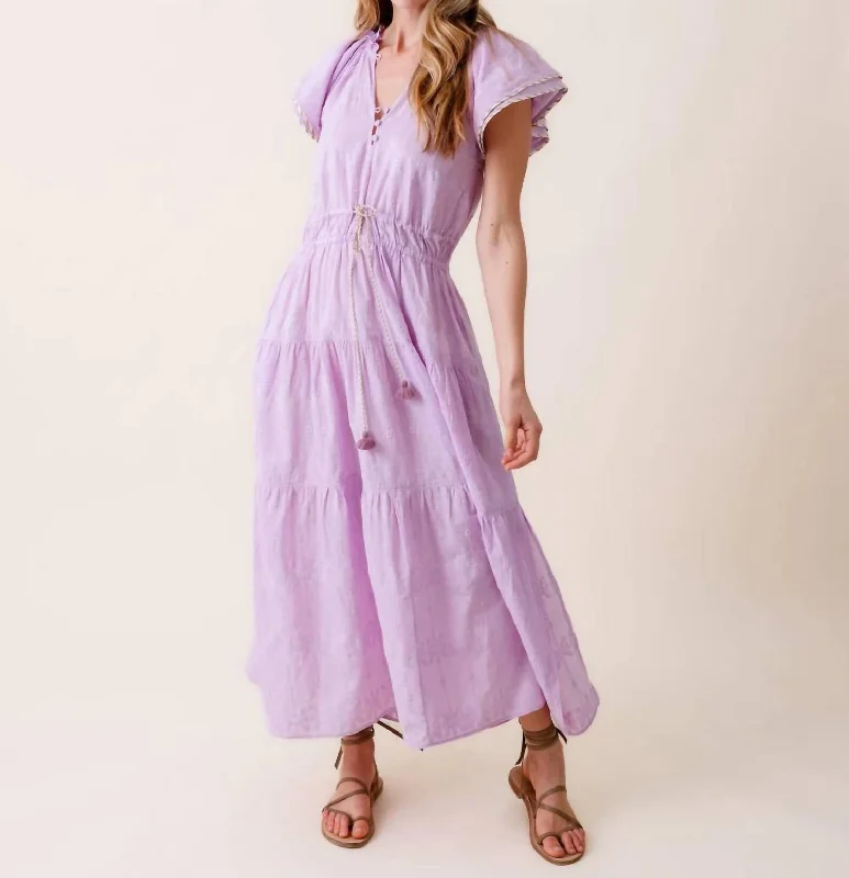 women's statement dressesCorinna Midi Dress In Ela Orchid