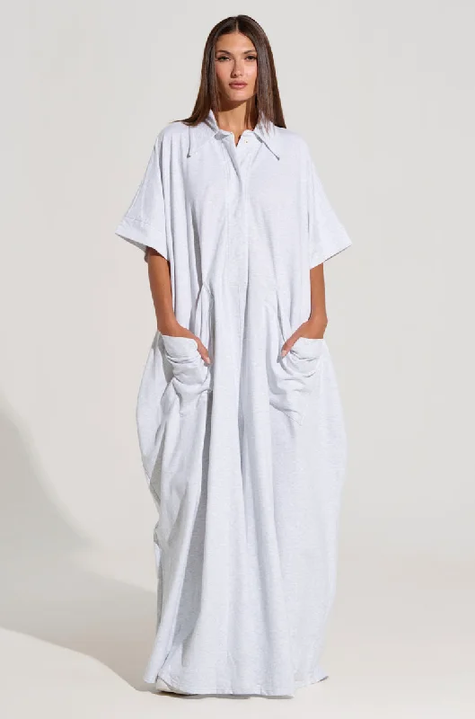 women's jumpsuits for partiesSHE'S RICH OVERSIZED JUMPSUIT IN HEATHER GREY