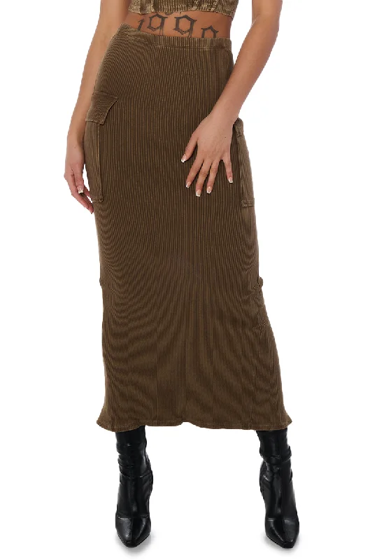 women's cool work skirtsSAVANNAH MINERAL WASH KNIT MIDI SKIRT