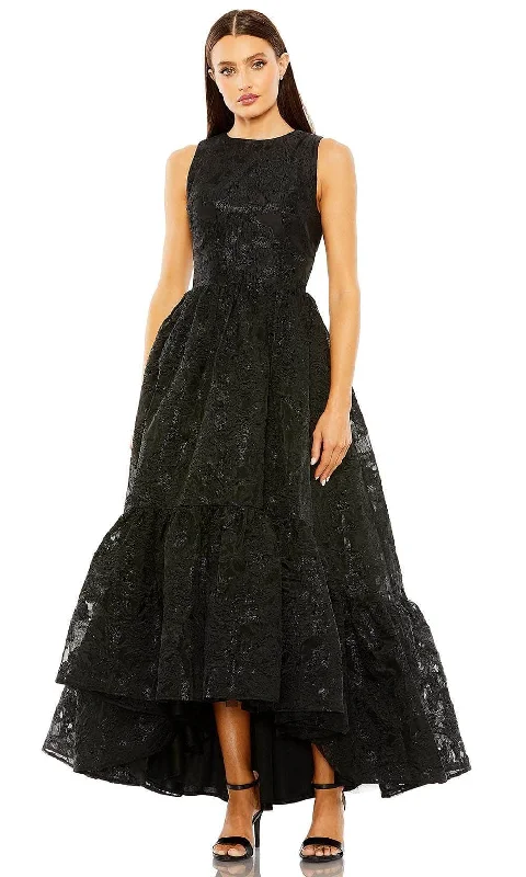 women's fashionable dressesMac Duggal 20714 - Brocade High Low Evening Gown