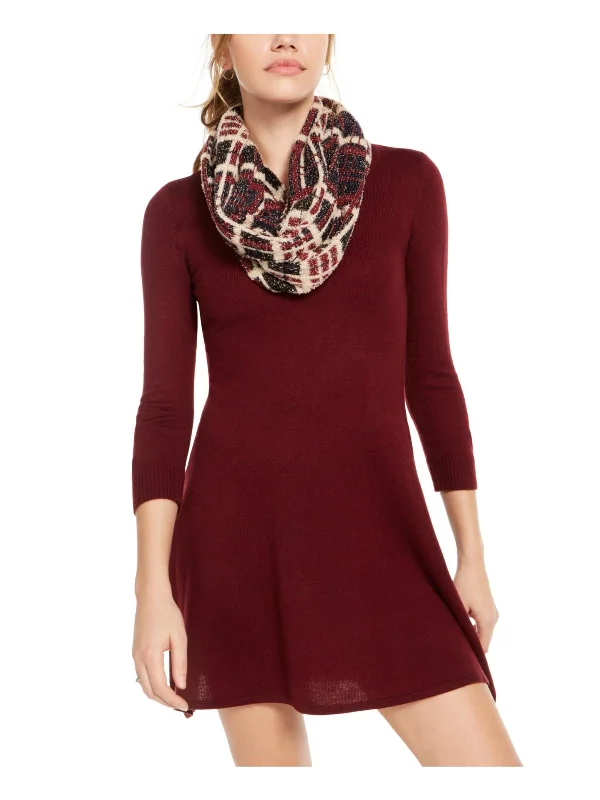 women's halter dressesJuniors Womens Knit Mini Sweaterdress