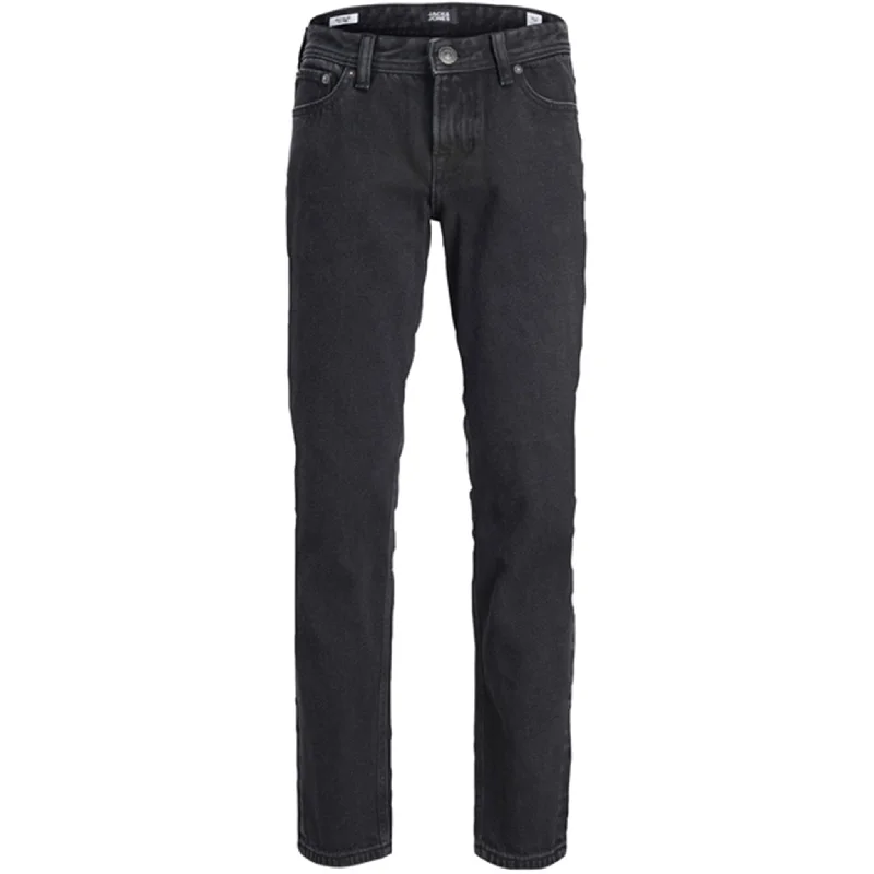 women's denim jeans for apple-shaped bodiesJack & Jones Junior Black Denim Clark Original Jeans 912 Noos