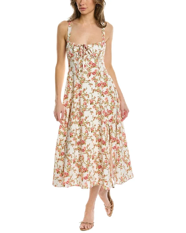 women's ruffle dressesMoonsea Floral Midi Dress