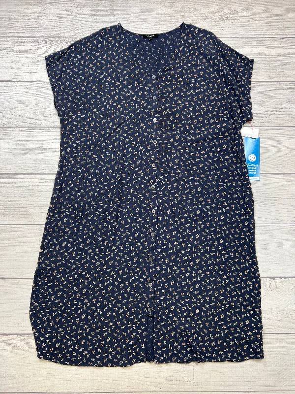 women's stylish dressesDress Casual Midi By Madewell In Blue, Size: 3x