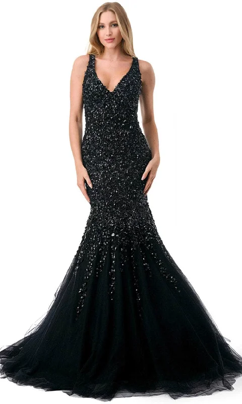 women's high-end dressesAspeed Design L2802K - Cutout Back Mermaid Evening Gown