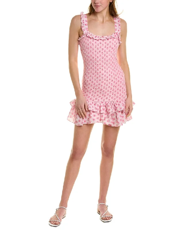 women's solid color dressesLoveShackFancy Breyer Mini Dress