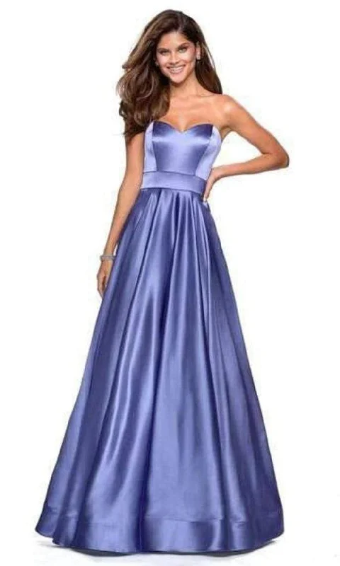 women's sustainable dressesLa Femme - Sweetheart Empire A-Line Evening Dress 27506SC