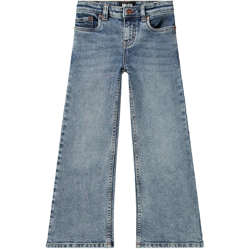 women's denim jeans for a comfortable fitMolo Worn Denim Asta Bukser