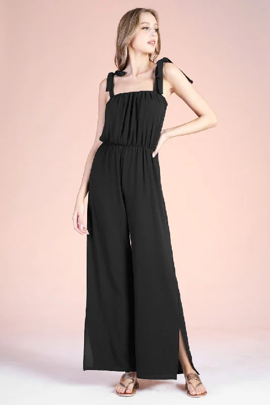 women's elegant jumpsuitsTyche Women's Dresses Shoulder Ruched Jumpsuit