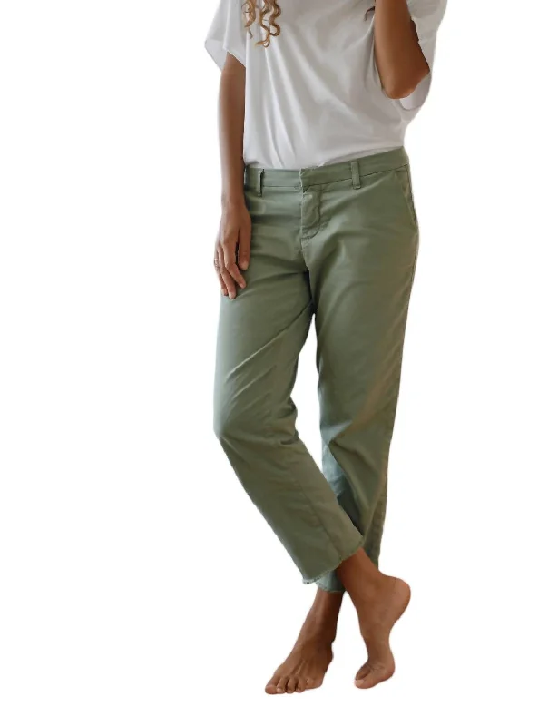 women's denim jeans with button-fly closureWicklow Italian Chino Pant In Sage