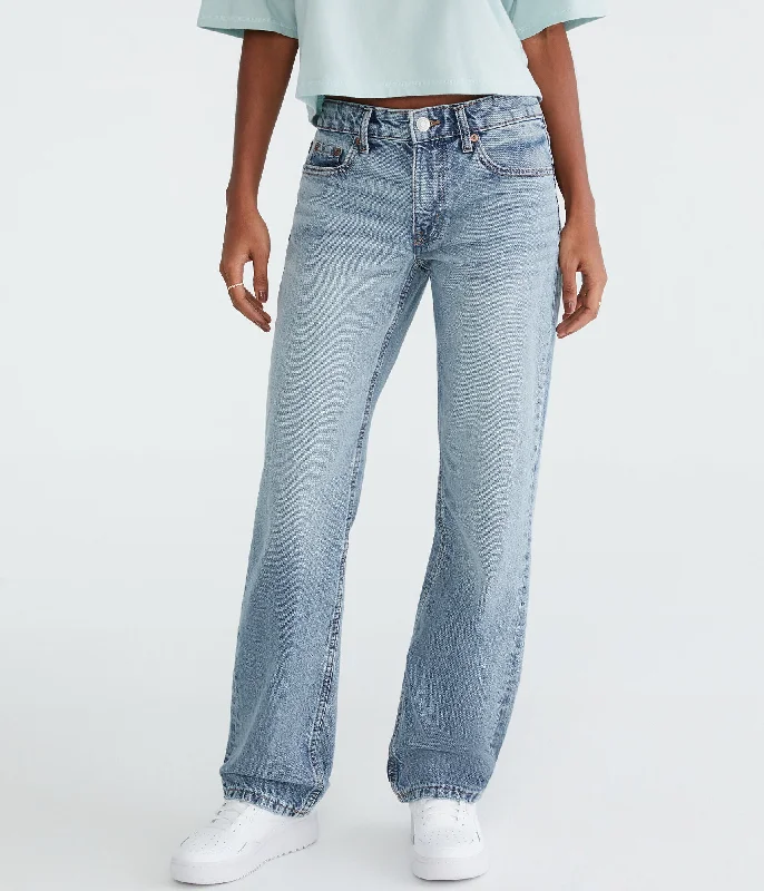 women's denim jeans for a cozy weekendAeropostale Low-Rise Baggy Jean