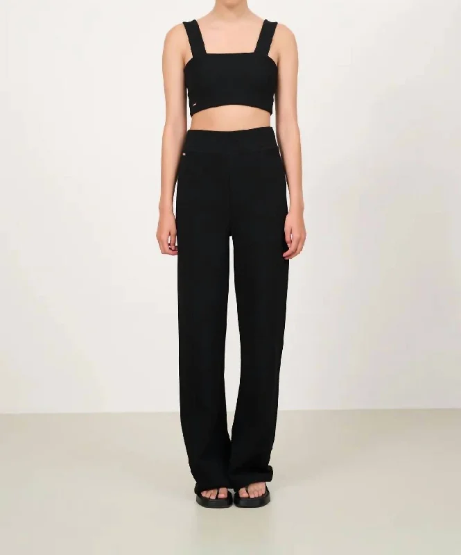 women's timeless pantsMoon Classic Flared Pants In Black