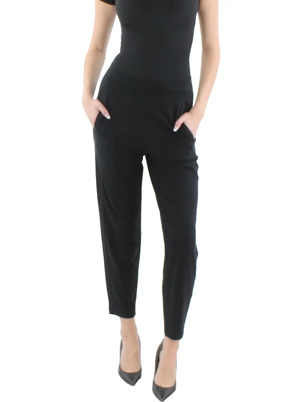 women's low-slung pantsPetites Womens Stretch Lyocell Ankle Pants