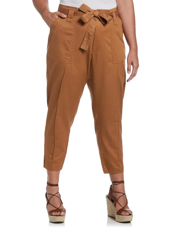 women's vintage pantsPlus Womens Twill High Rise Cargo Pants