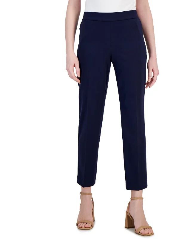 women's ankle-length pantsWomens High Rise Solid Ankle Pants