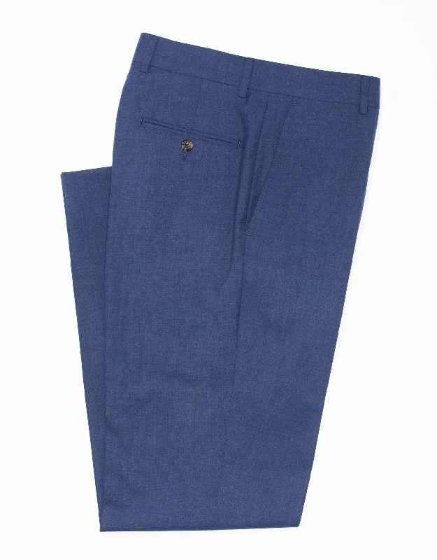 women's mother of the bride dressesCAMBRIDGE BLUE WOOL TROPICAL TROUSERS - CLASSIC FIT