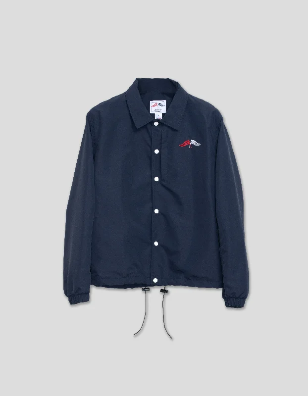 women's midi dressesJ.PRESS x BOATHOUSE SOLID COACHES JACKET - NAVY