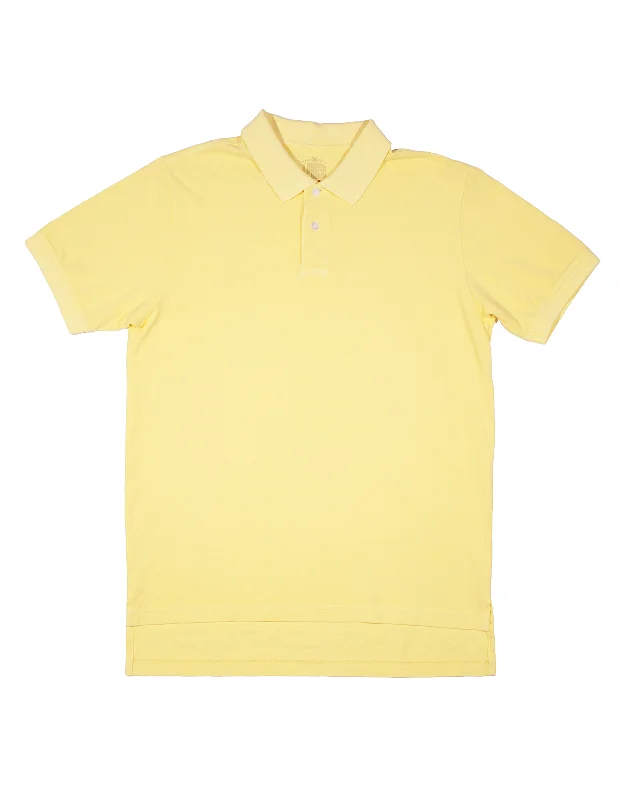 women's affordable dressesSOLID PIQUE POLO - YELLOW